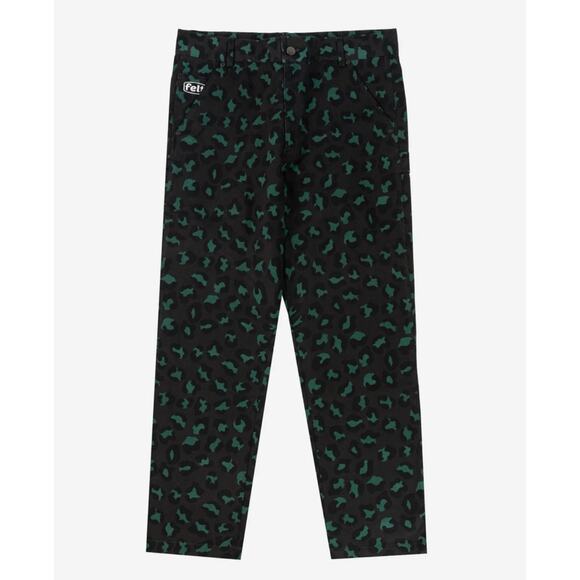 Felt Garden Pant Dark Leopard Cotton Canvas Relax Fit Men's 32 - Picture 1 of 7